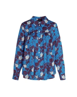 Smythe Lapis Floral Shirred Blouse