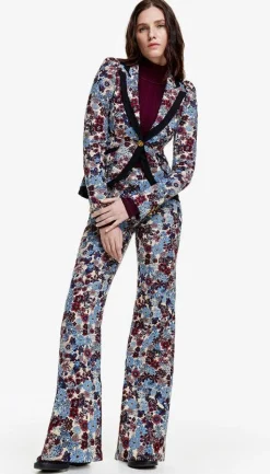 Smythe Taped Pouf Sleeve One Button Blazer