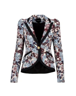 Smythe Taped Pouf Sleeve One Button Blazer