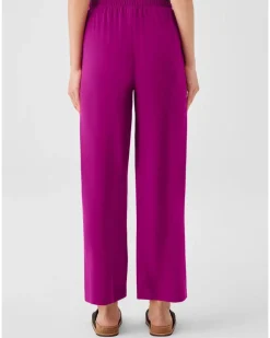 Straight Ankle Silk Georgette Pant