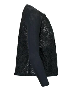 Tonet Embroidered Sheer Knit Cardigan