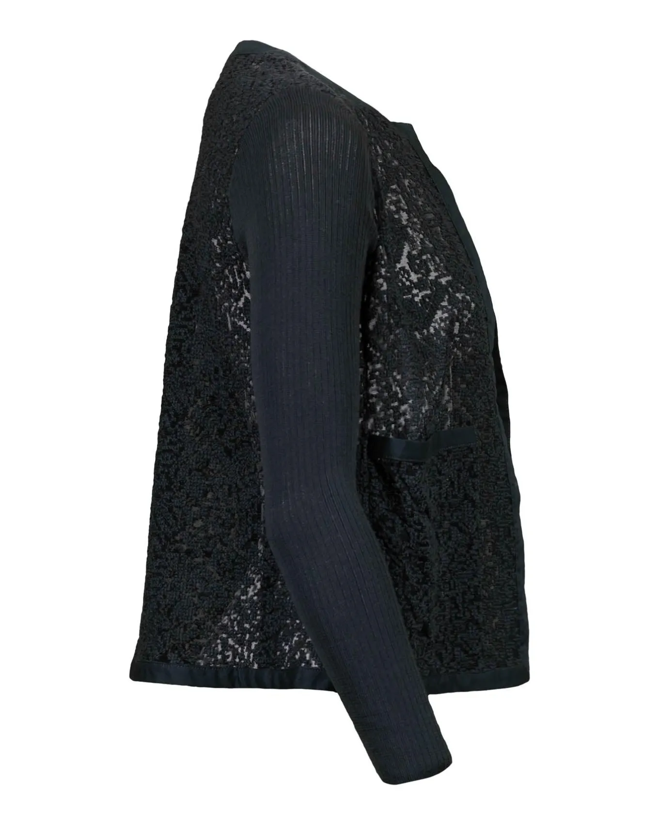 Tonet Embroidered Sheer Knit Cardigan