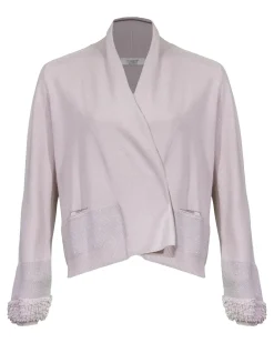 Tonet Silk Knit Open Cardigan