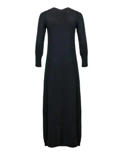 Tonet Sparkle V-Neck Knit Maxi Dress