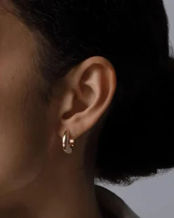 Toni Small Hinged Gold Hoops