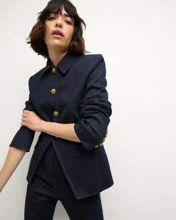 Veronica Beard Aire Dickey Jacket Midnight