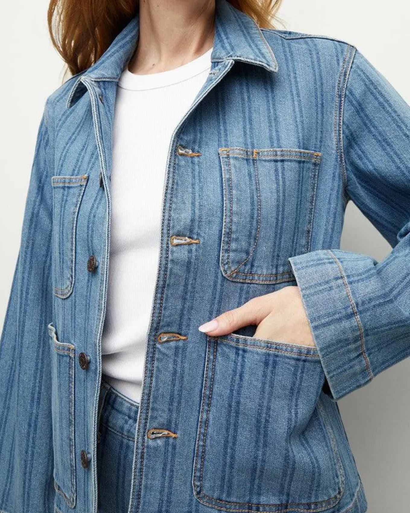 Veronica Beard Chore Denim Jacket