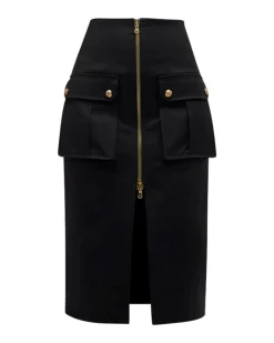 Veronica Beard Dallas Zip Front Pencil Skirt