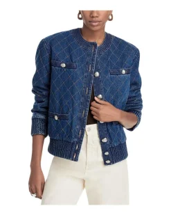 Veronica Beard Glennon Quilted Denim Jacket
