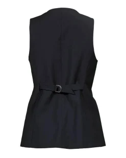 Veronica Beard Liff Stretch Linen Vest