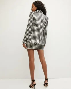Veronica Beard Miller Houndstooth Dickey Jacket
