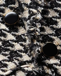 Veronica Beard Miller Houndstooth Dickey Jacket