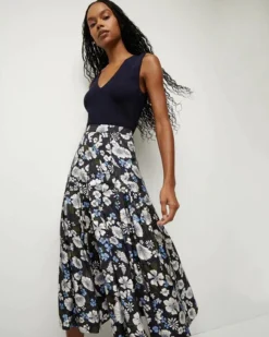 Veronica Beard Norris Floral Skirt