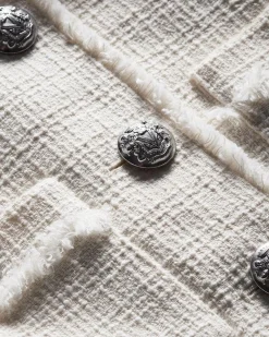 Veronica Beard Olbia White Tweed Jacket