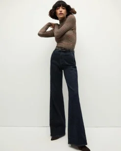 Veronica Beard Plaid Turtleneck Top