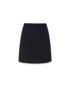 Veronica Beard Roman Tweed Short Skirt