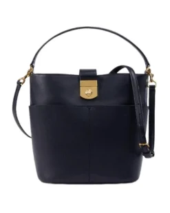 Veronica Beard Small Crest Lock Bucket Bag
