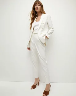 Veronica Beard Sofia Stretch Linen Pant