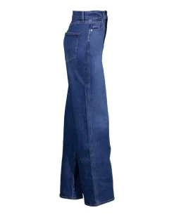 Veronica Beard Taylor High Rise Wide Leg Jeans