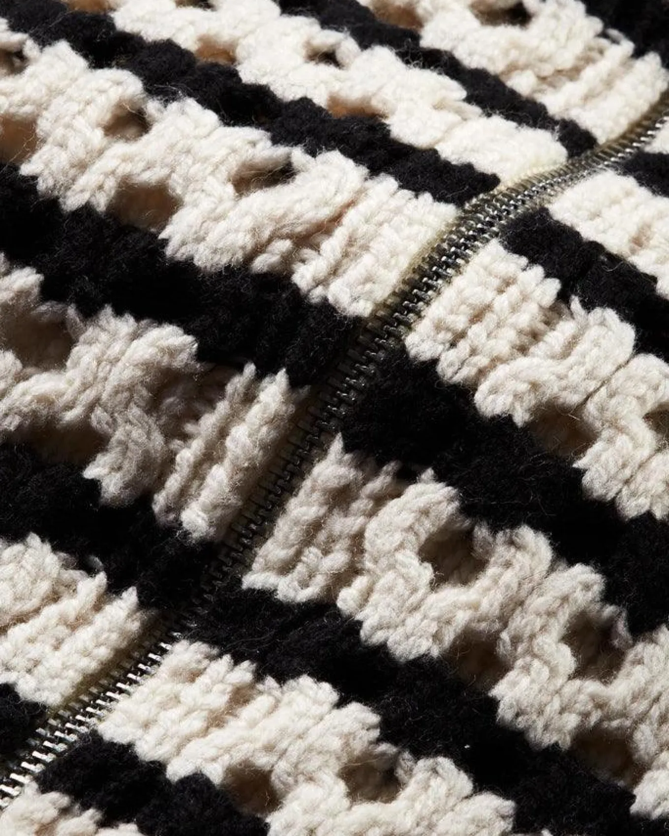 Veronica Beard Upstate Stripe Wool Dickey